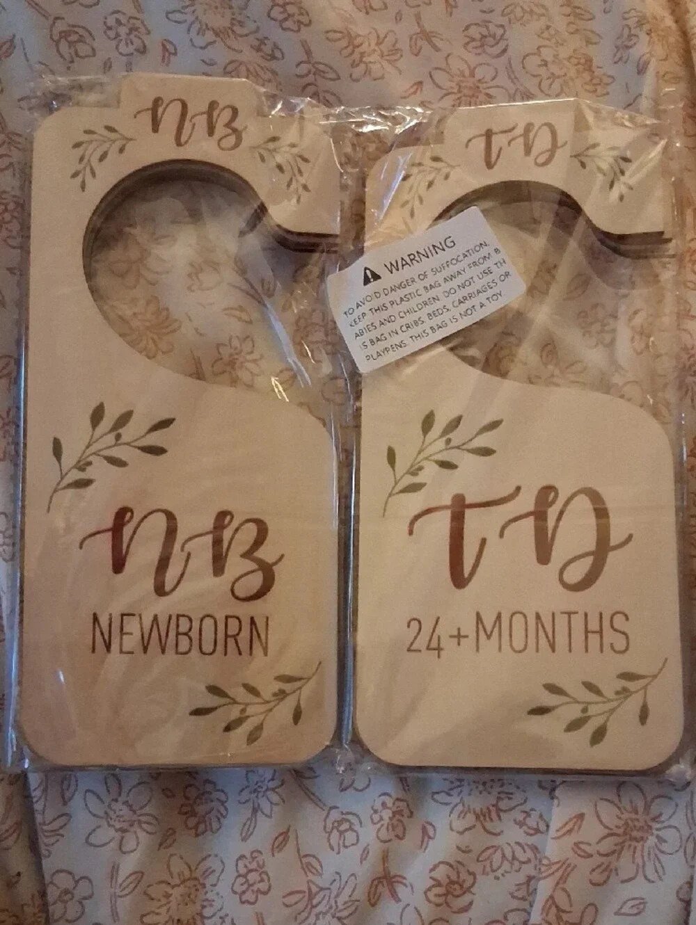 NIB! Nursery Wooden Closet Clothes Dividers NB-24 Months